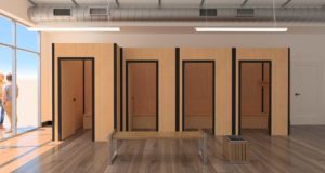 Modular Temporary Fitting Rooms