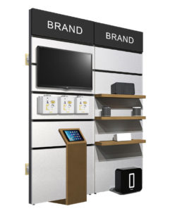 Modular Wall Display and Wire Management System