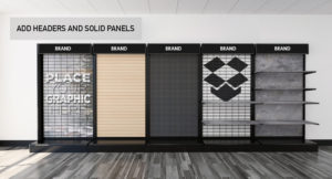 Retail Store Gondola Wall Modular Product Displays