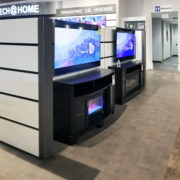 Modular TV Freestanding Retail Displays
