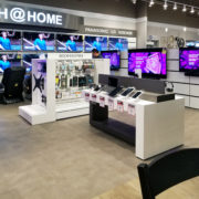 Modular TV Freestanding Retail Displays